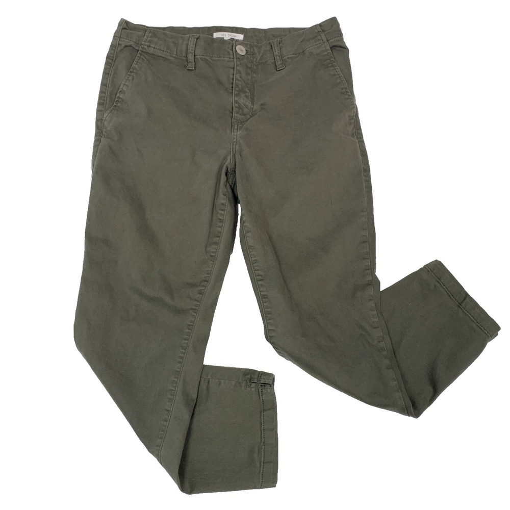 STS Blue Gigi Cropped Pants Womens 29 Olive Green Mid Rise (Measures 30" Waist)